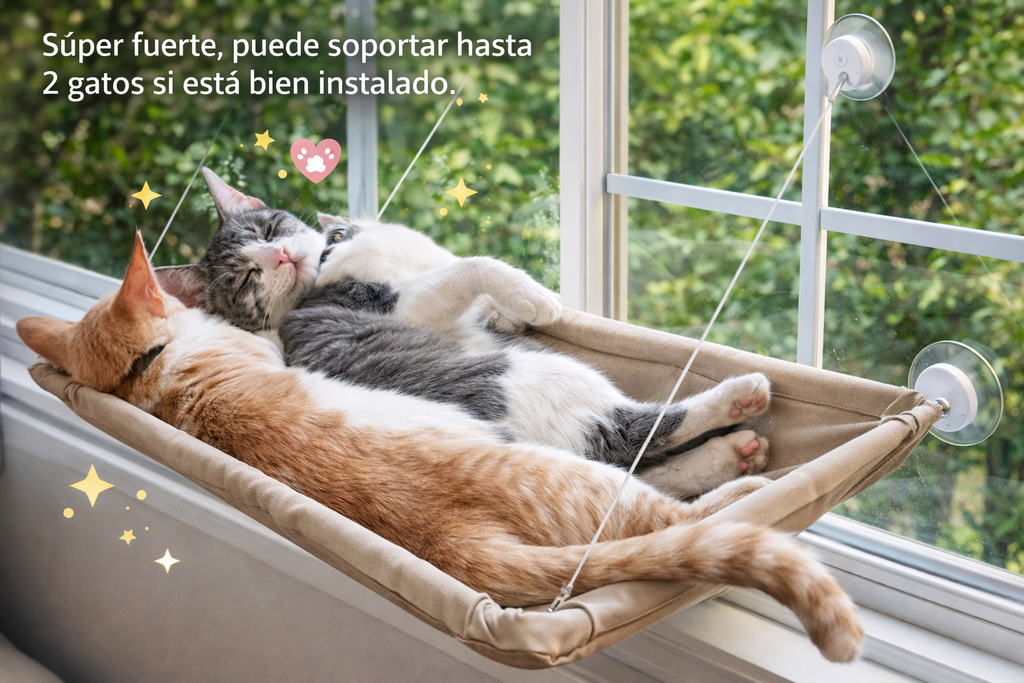 Cama colgante gato pared hamaca