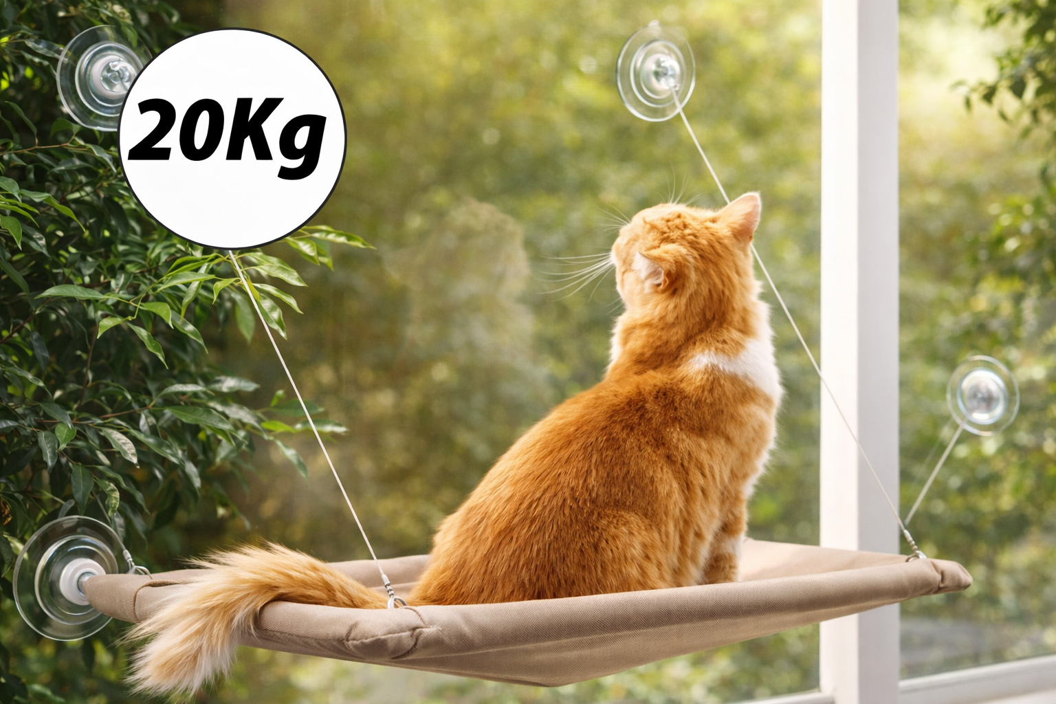 Cama colgante gato pared hamaca