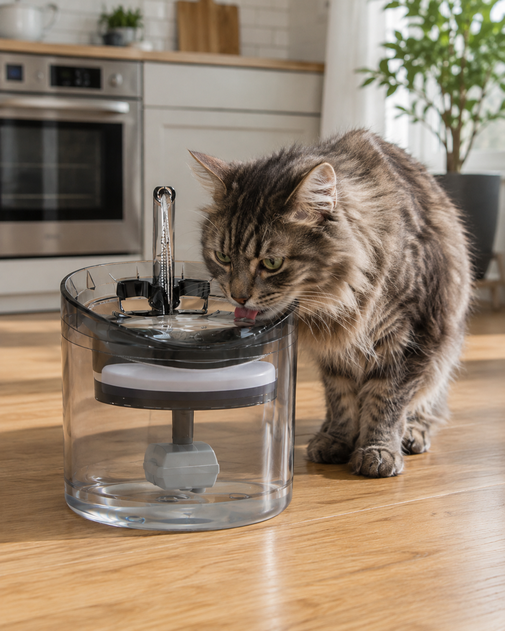 Fuente de Agua para Mascotas 1.6 L – Flujo Continuo USB