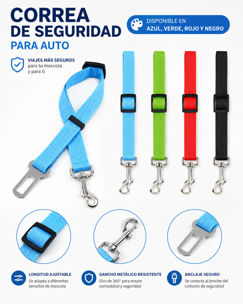 Cinturón de seguridad universal pets
