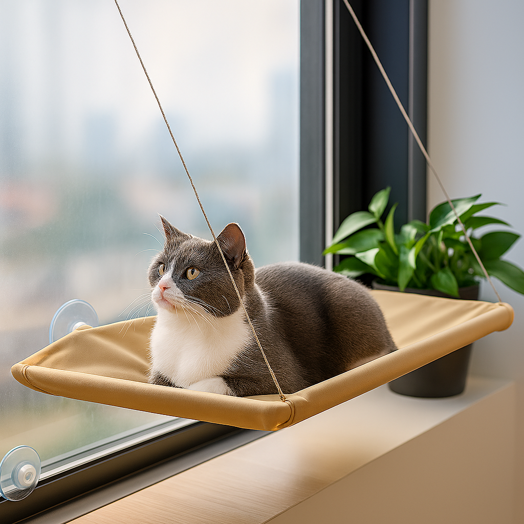 Cama colgante gato pared hamaca